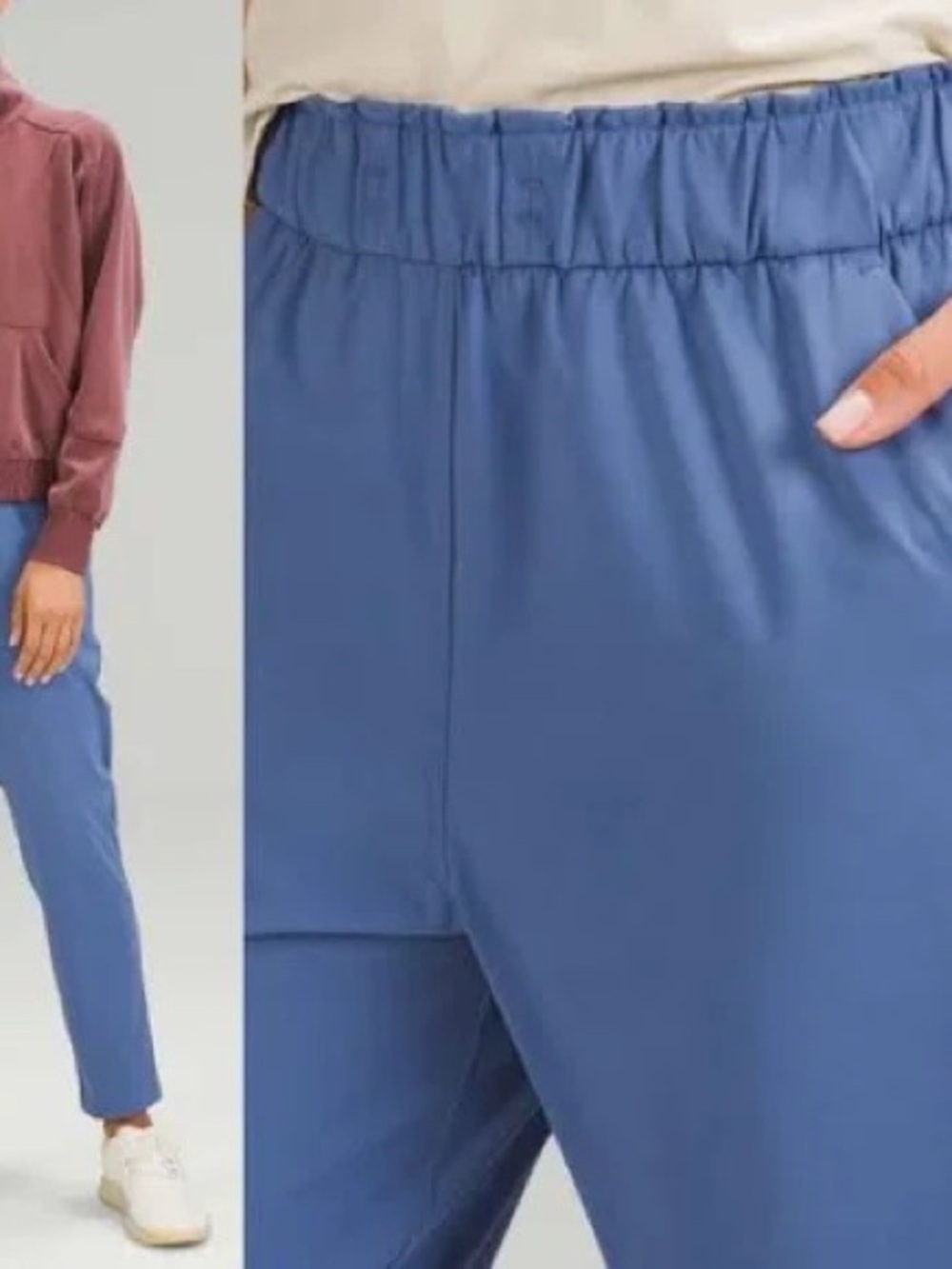 lululemon Stretch High-Rise 7/8 Pant (NEW WITH TAGS ATTACHED) Soft Denim Blue - Picture 6 of 12